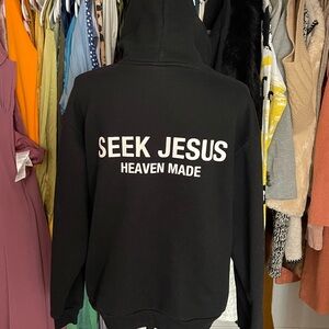 Black Hoodie - Seek Jesus Design